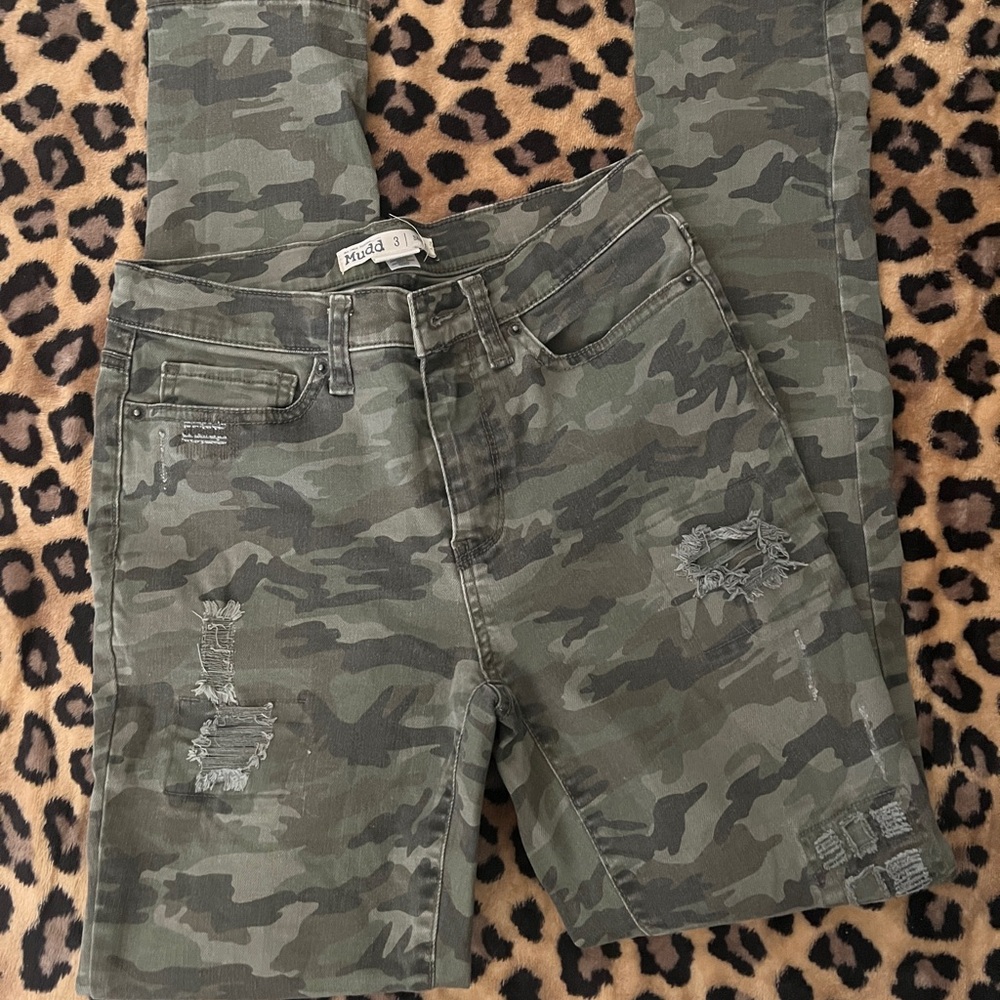 Mudd Women's Skinny Camouflage Jeans